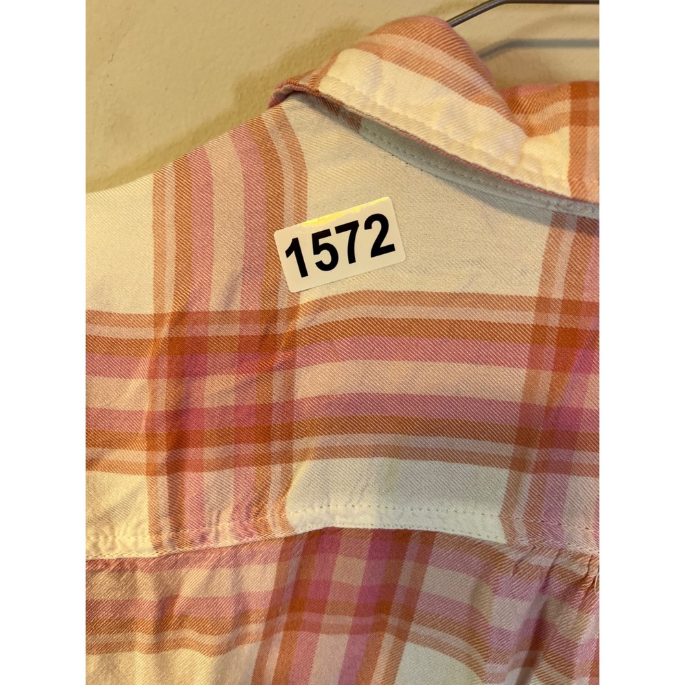 Como‎ Vintage Womens Shirt Plaid Button Down Pink XL - Picture 6 of 6